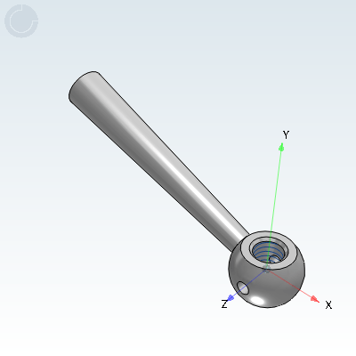 锥柱形圆孔安装手柄