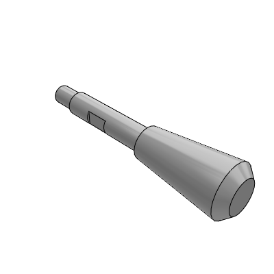 外螺纹带扳手槽型手柄