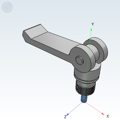 快速手柄按压式外螺纹型带垫圈