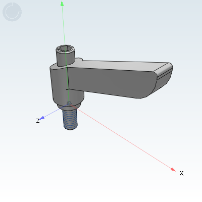 可调紧定手柄 带挡块直杆型/前端R形直杆型