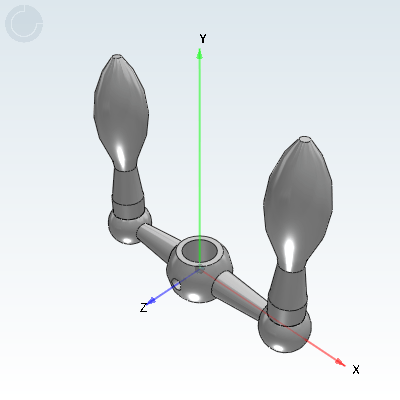 双柄对重手柄 圆孔型