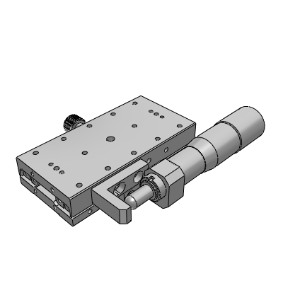 精密级手动位移台X轴·不锈钢·千分尺旋钮型·方形·标准型