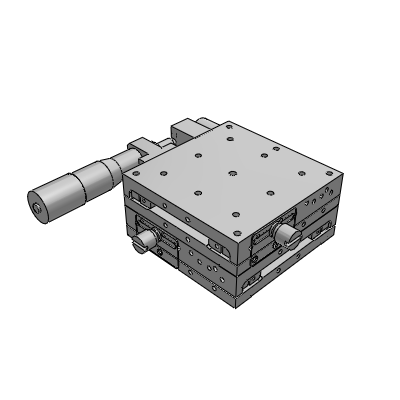 XY轴·不锈钢·千分尺旋钮型·无定位孔型·精密级手动位移台