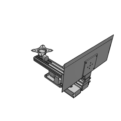 重载型显示器支架-普通型·固定型 通用键盘·单显示器·壁挂式安装