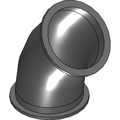 Bend 45-Flange two ends