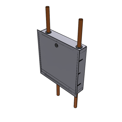All Valve Industries Stainless Steel Box recessed with Thermostatic Mixing Valve - 20ss52132015 20mm20tmv20top20bypass20ss20enclosure20flat20lid Industrial Valves