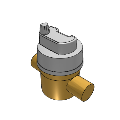 All Valve Industries Instrument-Itron-TD8WaterMeter-CenterRegister_Flanged Industrial Valves