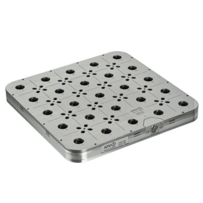 Square substrate plate clamping system