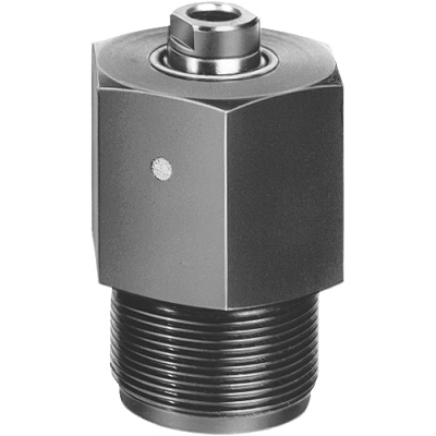 Vérin à visser avec tige de piston taraudée