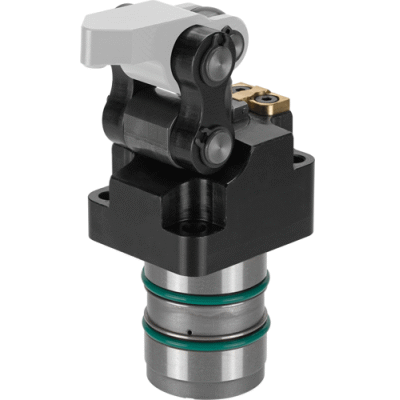 Vérin de serrage vertical avec course linéaire, à double effet