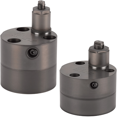 Vérin de serrage pour alésages, hydraulique, excentré, à double effet