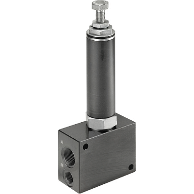 Pressure control seat valve for pipe fitting G1/4