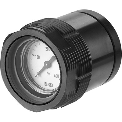 Pressure gauge, with housing