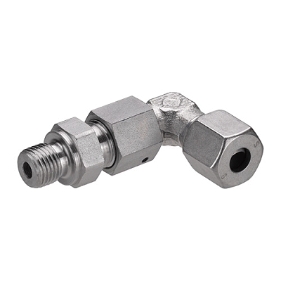 Fitting, angled, adjustable