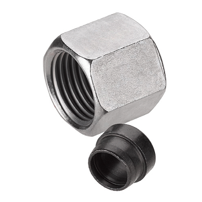 Union nut with cutting ring