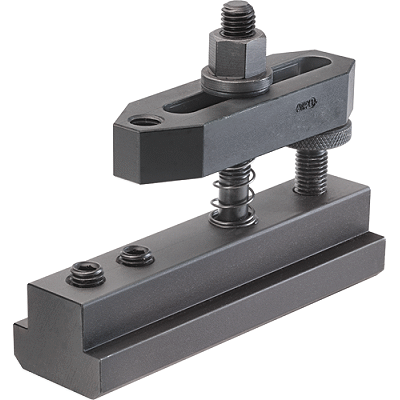 Clamping unit to clamp outside of the tool table
