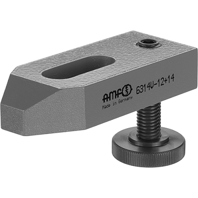 Tapered clamp with adjusting support screw