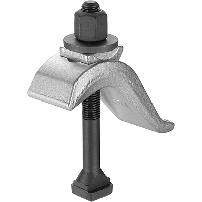 Stepless height adjustable clamp, complete