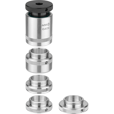 Aluminium screw jack with swarf protection