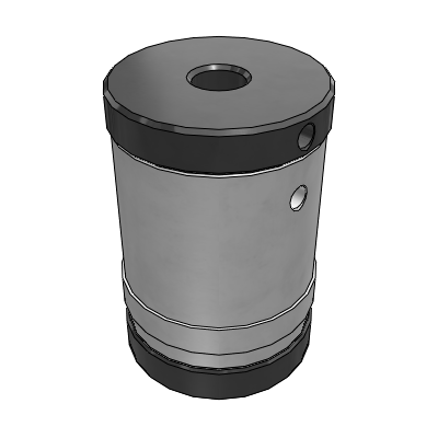 Aluminium screw jack with swarf protection and magnetic base