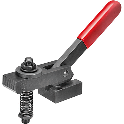 Eccentric clamp with end clamping
