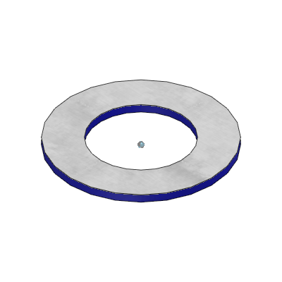 Spacer washer, laminated