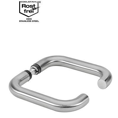 Pieza perforada del picaporte de la puerta, recta, Acero fino inoxidable