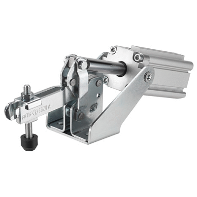 Grapa neumática con cilindro horizontal