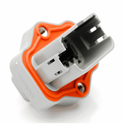 12-Way Flange Mount Receptacle with Flange