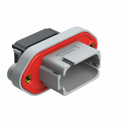 18 Postion Receptacle, Pin, Panel Mount, Self-Threading, Keyed X