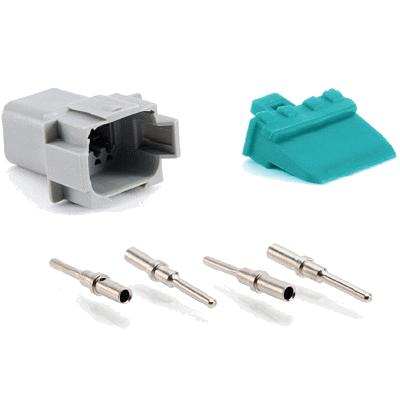 Kit, AT Series, 8 Position Receptacle, Contacts, and Wedgelock