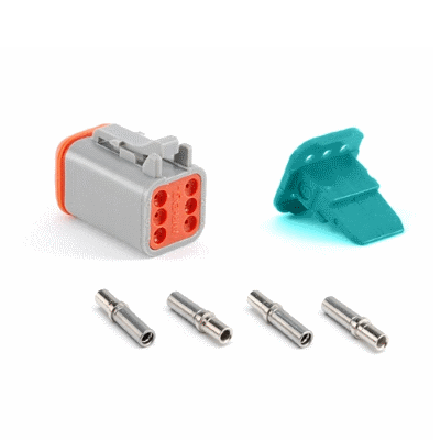 6-Way Socket Plug, Wedge and Contacts Kit, AT series