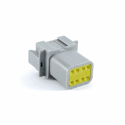 Receptacle, 8 Pin, AT Series, Keyed, Reduced Diameter Seal