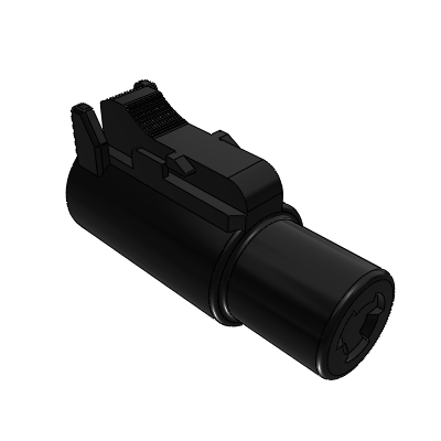 1 POS, Plug, Socket, ATHD Series, Size 12, Black