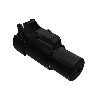 1 POS, Plug, Socket, ATHD Series, Size 12, Contacts-E003, Black