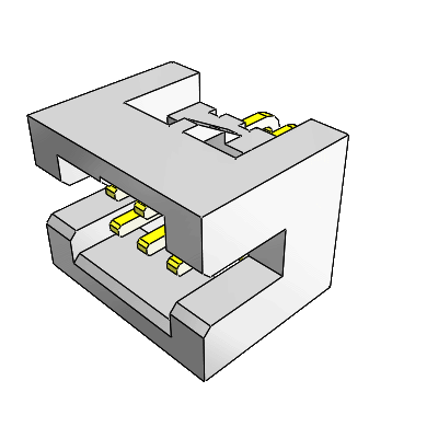 Shrouded Header, Right Angle, Through Hole