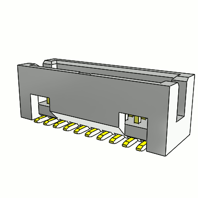 Shrouded Header, Vertical, Surface Mount