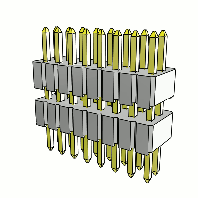 Stack Header, Vertical, Through Hole