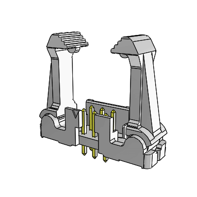 Eject Latch Header – Double Row – Vertical - PIP