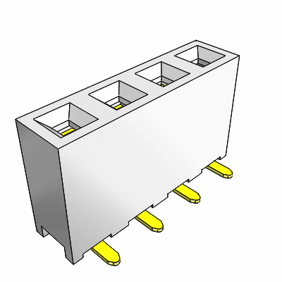Receptacle - Single Row - Vertical - Surface Mount
