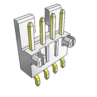 Shrouded Headers – Single Row - Right Angle - Surface Mount