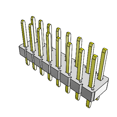 Unshrouded Headers - Double Row - Vertical - PIP