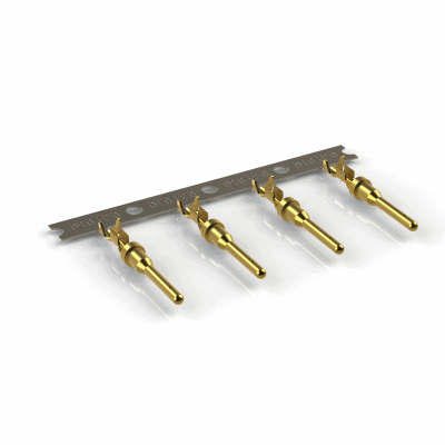 Contact, Pin, Stamped, Size 16, 20-22 AWG,  AT & AHD-9 Series