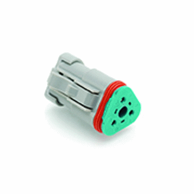 3-Way Plug, 680 Ohm Resistor, End Cap, Grey ( Standard Wedgelock included) NOTE: Resistor is between A and B Position