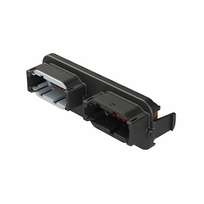 ARMOR IPX RECEPTACLE ATM HEADER, 2 x12 POSITIONS, SIZE 20 CONTACT