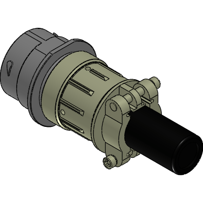 Receptacle Kit, shell size 24, 16 positions, pin,reduced diameter seal, wide thread, cable clamp backshell. Comparable to PN# HD04-24-16SE-059