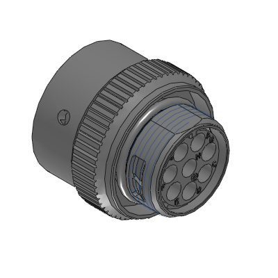 ECOMATE, Plug, Socket, 8 Position, Shell Size 12, Silicone Seal