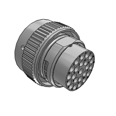 ECOMATE, Plug, 23 Position, Male, Shell Size 18, with Silicone Seal, IP69K