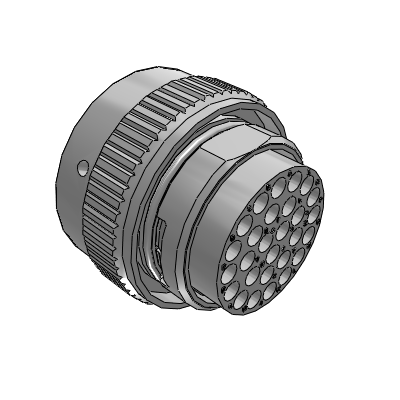 ECOMATE, Plug, 28 Position, Male, Shell Size 20, with Silicone Seal, IP69K
