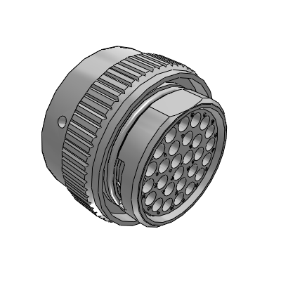 ECOMATE, Plug, 28 Position, Female, Shell Size 20, with Silicone Seal, IP69K